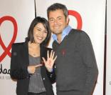 Karima Charni et Jérôme Anthony à la soirée de lancement du Sidaction 2010, le 3 mars, au Casino de Paris.