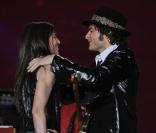 Charlotte Gainsbourg et Matthieu Chedid à la cérémonie des 25e Victoires de la Musique, au Zénith, à Paris. 06/03/2010