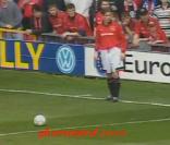 David Beckham dans ses oeuvres avec Manchester United