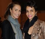 Elle Macpherson et Farida Khelfa au vernissage de l'exposition Yves Saint Laurent le 10 mars