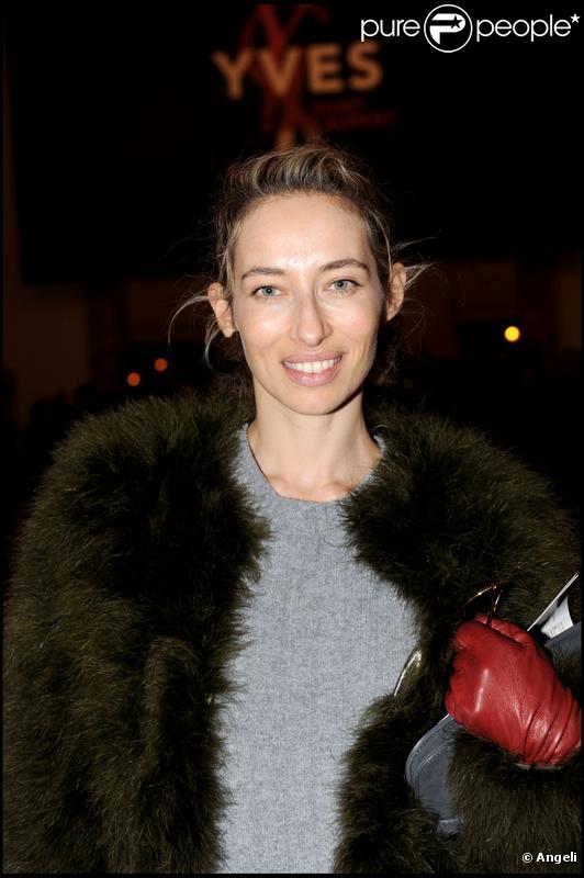 Alexandra Golovanoff au vernissage de l'exposition YSL au Petit Palais le 10 mars 2010