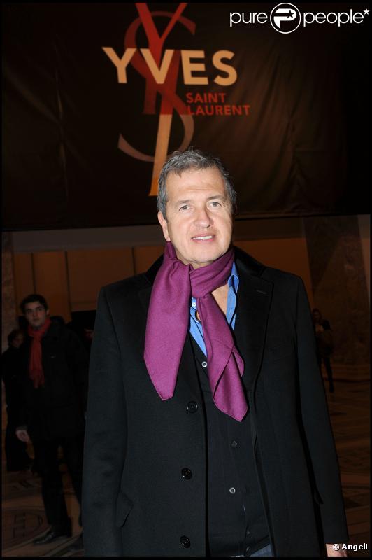 Mario Testino au vernissage de l'exposition YSL au Petit Palais le 10 mars 2010