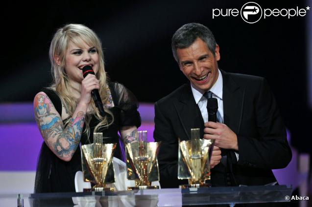 Nagui et Coeur de Pirate lors des dernières Victoires de la musique 