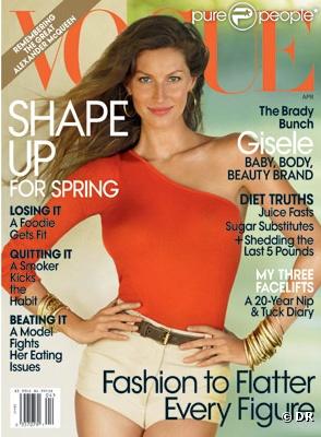 Gisele Bündchen en couverture de Vogue, édition américaine du mois d'avril 2010