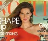 Gisele Bündchen en couverture de Vogue, édition américaine du mois d'avril 2010