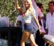 La sculpturale et toute refaite Heidi Montag, lors d'une journée sous le soleil de Malibu, au nord de Los Angeles, le 16 mars 2010.