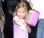 Jennifer Garner en compagnie de ses filles Seraphina et Violet (16 mars 2010 à Los Angeles)