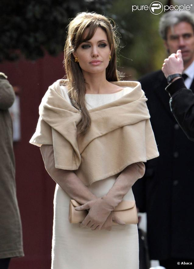 Angelina Jolie à l'occasion du tournage de  The Tourist , en mars 2010 . 