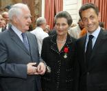 Nicolas Sarkozy s'est libéré à la dernière minute pour assister à la réception de son amie Simone Veil à l'Académie française, le 18 mars 2010
