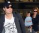 Nicole Kidman, Keith Urban et la petite Sunday Rose, à l'aéroport de Los Angeles, le 15 mars 2010.