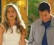 Jennifer Aniston et Adam Sandler sur le tournage de Just go with it , de Dennis Dugan, qui se tourne à Beverly Hills, le 19 mars 2010.