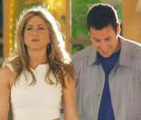 Jennifer Aniston et Adam Sandler sur le tournage de <i>Just go with it</i>, de Dennis Dugan, qui se tourne à Beverly Hills, le 19 mars 2010.