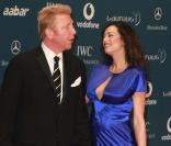 Boris Becker et Lily Kerssenberg, première sortie après la naissance de leur fils, à Abu Dhabi, le 10 mars 2010 !