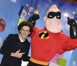 L'humoriste Michaël Grégorio, lors du lancement de la Nouvelle Génération Disney, au parc à thème Disneyland Paris, samedi 27 mars.