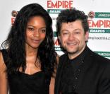 Andy Serkis et Naomie Harris lors des Empire Film Awards à Londres le dimanche 28 mars 2010
