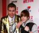 Perez Hilton et Justin Bieber lors de la fête d'anniversaire des 32 ans de Perez Hilton au Paramount Studios à Hollywood le 27 mars 2010