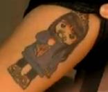 Le tatouage d'Alizée représentant sa fille Annily !
