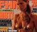 La très jolie Amanda Righetti en couverture de FHM .