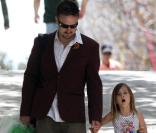 David Arquette et Coco se rendent à la fête de Pâques organisée par Ron Meyer à Malibu, le 4 avril 2010