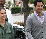 Jessica Alba et Cash Warren le 11 avril 2010 dans la blanlieue de Los Angeles