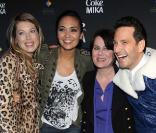  Vélrie Bègue, Mélanie Page, Nadine Capri et Jérémy Lorca au concert privé de Mika, au 1515 à Paris, le 15 avril 2010 ! 