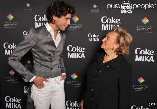 Bernadette Chirac au concert privé de Mika, au 1515 à Paris, le 15 avril 2010 !