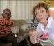 Susan Sarandon lors d'un voyage humanitaire sur l'île de Haïti le 13 avril 2010