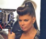 Fergie en plein tournage du clip du nouveau titre de David Guetta,  Gettin' Over You 