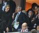 Nicolas Sarkozy, Albert II de Monaco et Charlene Wittstock assistent au match PSG-Monaco en finale de la Coupe de France au Stade de France