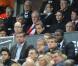 Nicolas Sarkozy, Albert II de Monaco, Charlene Wittstock et Christian Estrosi assistent au match PSG-Monaco en finale de la Coupe de France au Stade de France