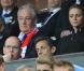 Nicolas Sarkozy, Albert II de Monaco et Charlene Wittstock assistent au match PSG-Monaco en finale de la Coupe de France au Stade de France