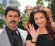 Aishwarya Rai et son époux Abhishek Bachchan présentent le film Raavan, au 63e festival de Cannes. Vikram est également à leurs côtés. 17/05/2010