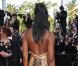 Naomi Campbell dans une robe Roberto Cavalli lors de la montée des marches le 17 mai 2010 pendant le festival de Cannes pour la projection du film Biutiful