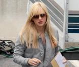 Anna Faris et son époux Chris Pratt, sur le tournage du film <i>What\'s your number ?</i>, le mardi 18 mai, à Boston.