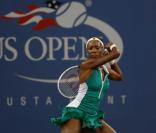 Venus Williams et les années 2000 : 10 ans de looks en courts complètement fous, fashion, bariolés, osés et courts évidemment ! Ici à l'US Open en août 2007. 