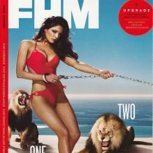 Kelly Brook en couverture du magazine <i>FHM</i> du mois de juillet 2010