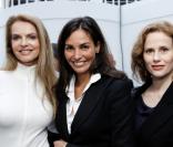 Cyrielle Clair, Inés Sastre et Florence Darel lors de la soirée Montblanc le 2 juin 2010 