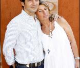 Bruno Madinier et sa femme Camille lors de la finale Dames de Roland-Garros 2010, le 5 juin 2010