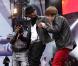 will.i.am, Usher et Justin Bieber au Summertime Ball 2010 à Londres, le 6 juin