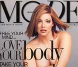 Kate Dillon en couverture de Mode en janvier 2001 