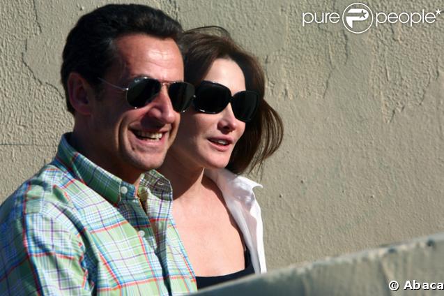 Carla Sarkozy et son époux Nicolas Sarkozy