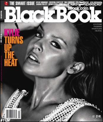 La chanteuse australienne Kylie Minogue en couverture de Black Book 