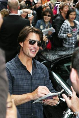 Tom Cruise est arrivé à Salzbourg, en Autriche, pour la promotion de  Night and Day , le 15 juin 2010.