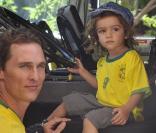 Matthew McConaughey et Levi à New York le 15 juin 2010.