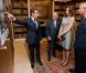 Nicolas Sarkozy et Carla Bruni à Londres pour le 70e anniversaire de l'appel du 18 juin. Ici avec le Prince Charles, dans l'ancien quartier général du chef de la France libre. 