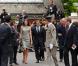 Nicolas Sarkozy et Carla Bruni à Londres pour le 70e anniversaire de l'appel du 18 juin. Ici avec le Prince Charles, dans l'ancien quartier général du chef de la France libre. 