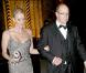 Albert Grimaldi et Charlene Wittstock, le 21 octobre 2009, arrivent à la soirée Princesse Grace Awards. New York City 