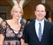 Albert Grimaldi et Charlene Wittstock, le 13 juin 2007, lors d'une réception prestigieuse donnée au Palais de Monaco. 