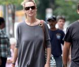 Uma Thurman et Arpad Busson, décontractés à New York. Juin 2010