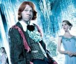 Afshan Azad, Rupert Grint et Clémence Poésy dans Harry Potter et la coupe de feu